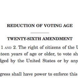26th Amendment