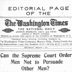 Can the Supreme Court Order Men Not to Persuade Other Men?