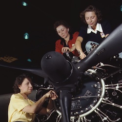 Women Building Airplane